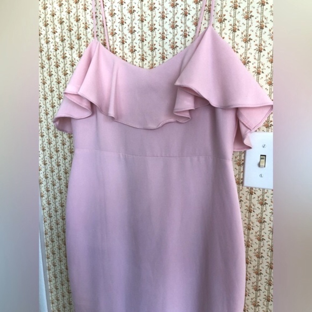 Likely Revolve Cerillo Off-Shoulder Ruffle Midi Dress in Roseshadow | 10 - Picture 5 of 8